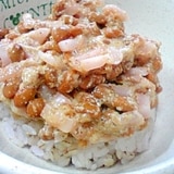 納豆の食べ方-新生姜＆すりごま♪
